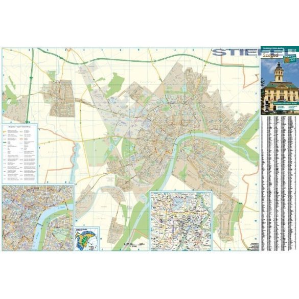 Szeged várostérképe, falitérkép