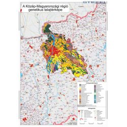   Közép-Magyarországi régió genetikus talajtani térképe, falitérkép