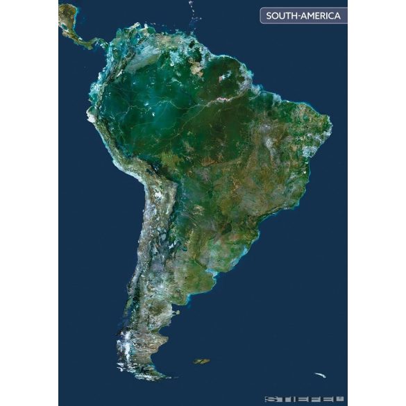 Dél-Amerika a világűrből falitérkép
