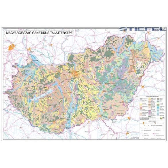 Magyarország talajtani térképe, falitérkép