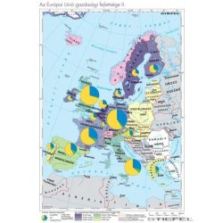   Az EU tagállamainak és társult országainak gazd.-i fejlettségi különbségei falitérkép