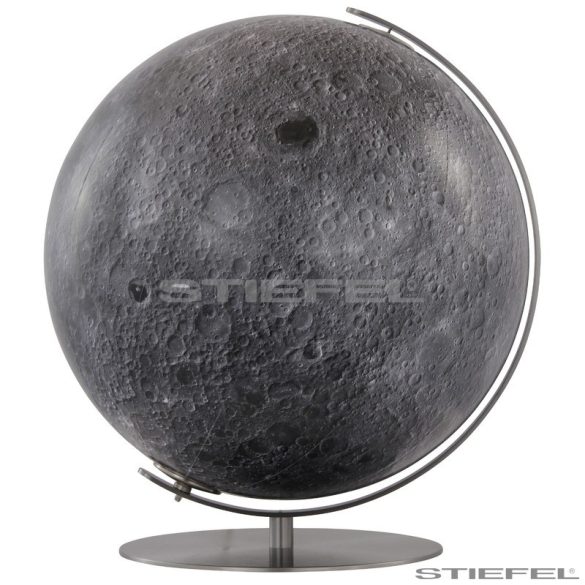 Holdgömb COLUMBUS világítós, asztali, akril, rozsdamentes acél talppal és meridiánnal Ø 40  cm